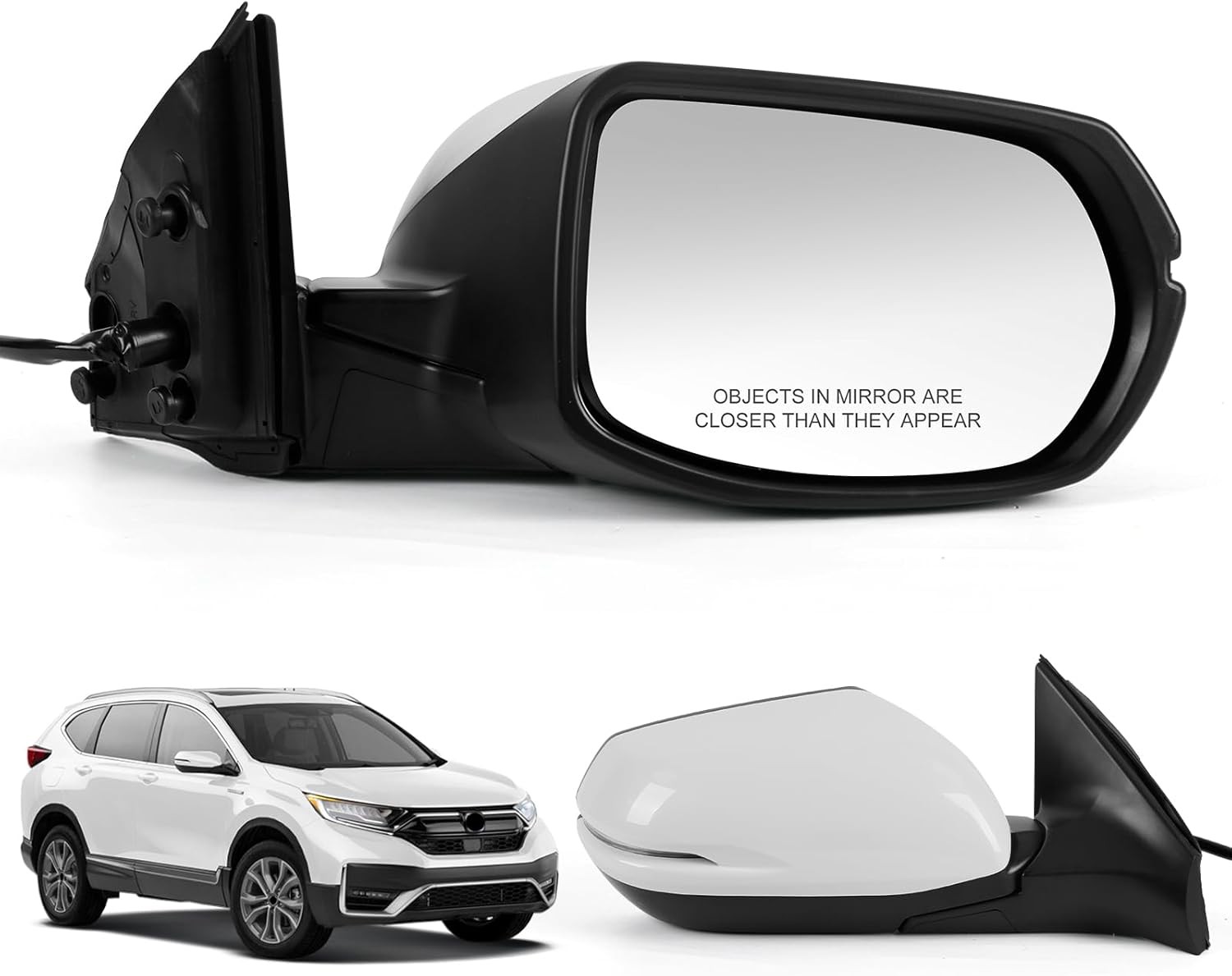 Right Passenger Side Door Mirror Assembly Replace for 2017-2022 Honda CRV, with