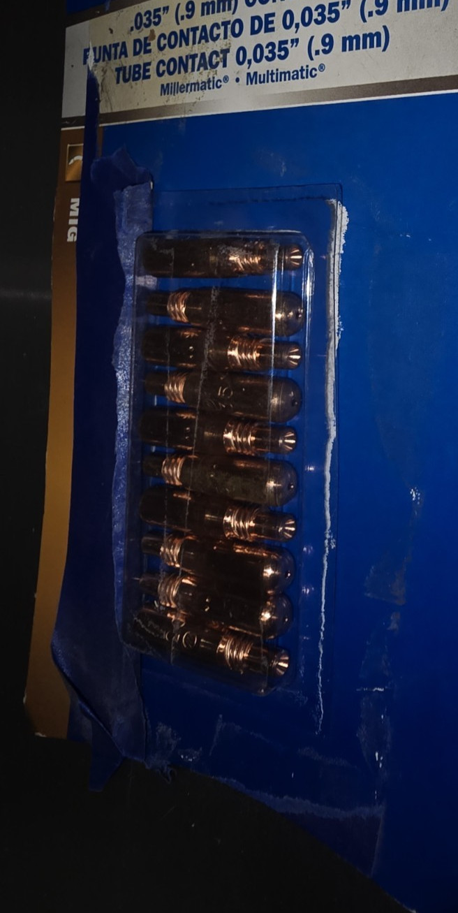 Miller Welding Nozzle and Tips N-M5818C, T-M035 Pack of 10, fits MDX 250 Mig gun