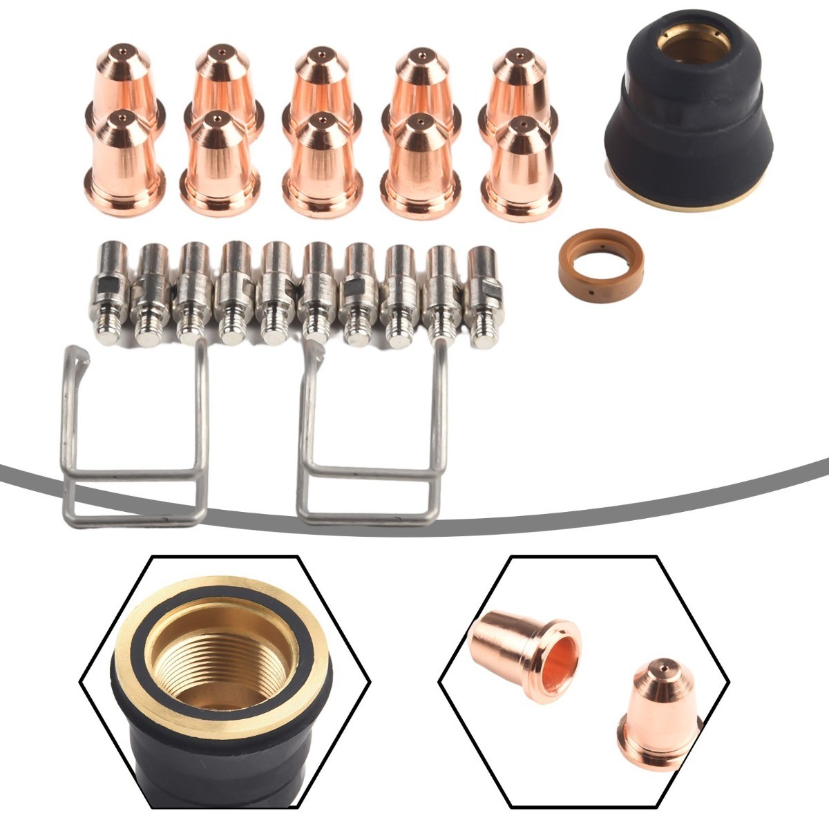 24x For Chicago Electric 95539 95413 60767/95136 (Tip 0.8mm) Plasma Cutter Kit