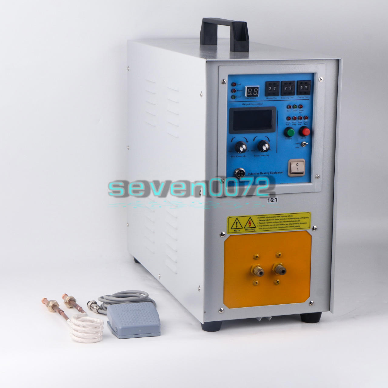 ONE 15KW 30-100KHz High Frequency Induction Heater Furnace 15A 110/220V