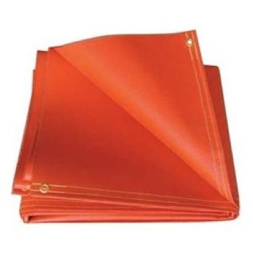 Tillman Welding Curtain Orange – 6’x 8′- 14 mil Flame Resistant Transparent
