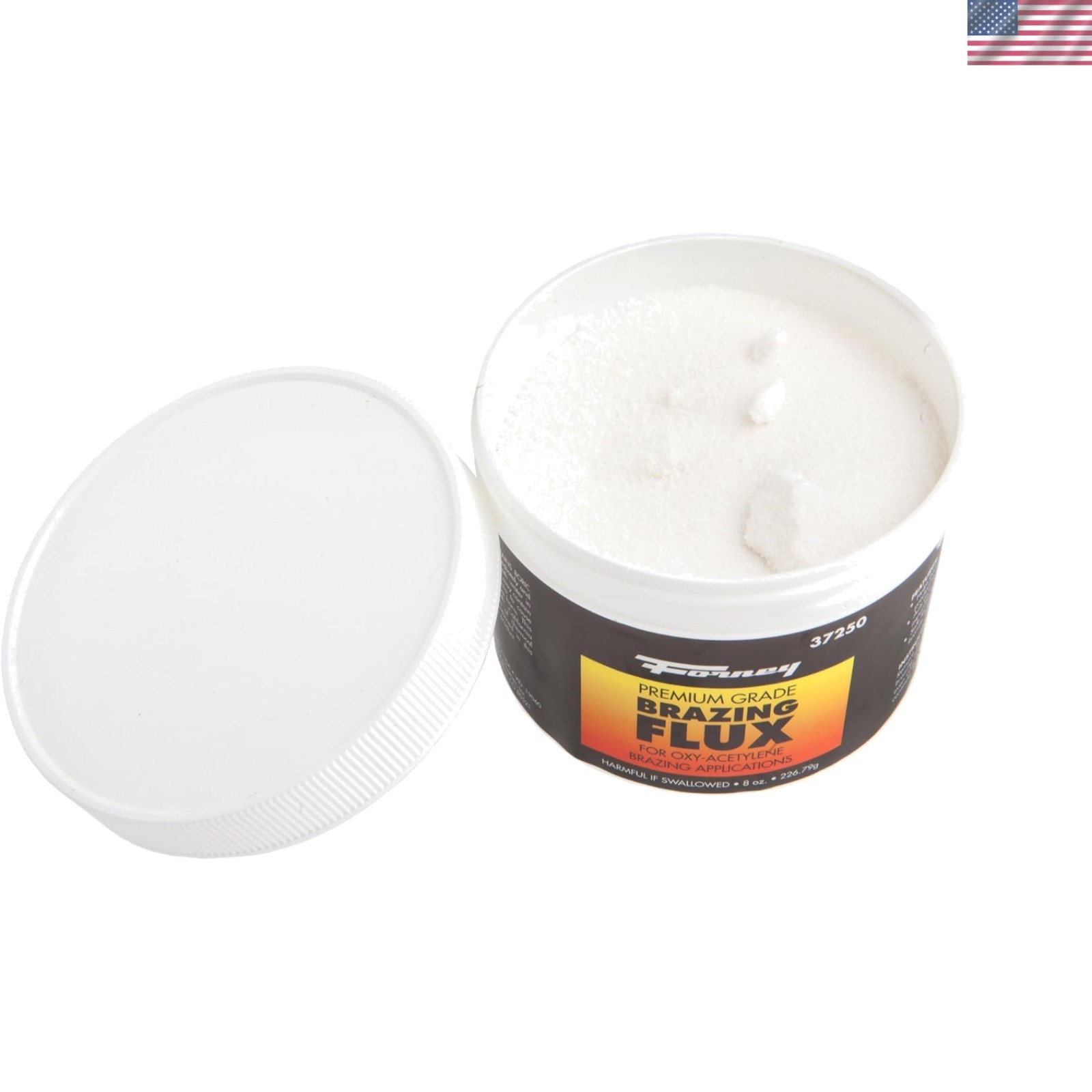 8-Ounce Brazing Flux Tub for Copper, Brass & Bronze – Easy to Use Formula