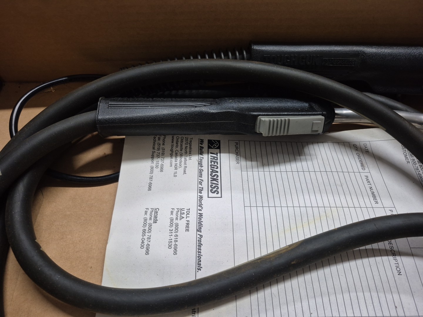 Tregaskiss Tough Gun X 12′ Corded 200AMP Model # XS1812. For Mig Guns..