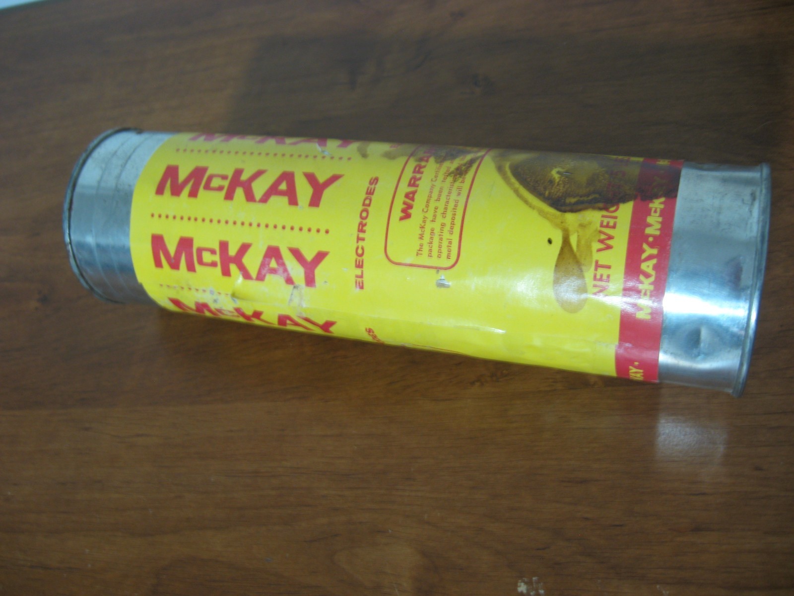 Vintage McKay 3/32″ 316 ELC Steel Welding Electrodes #12746278 HT-02488 5 lb Can