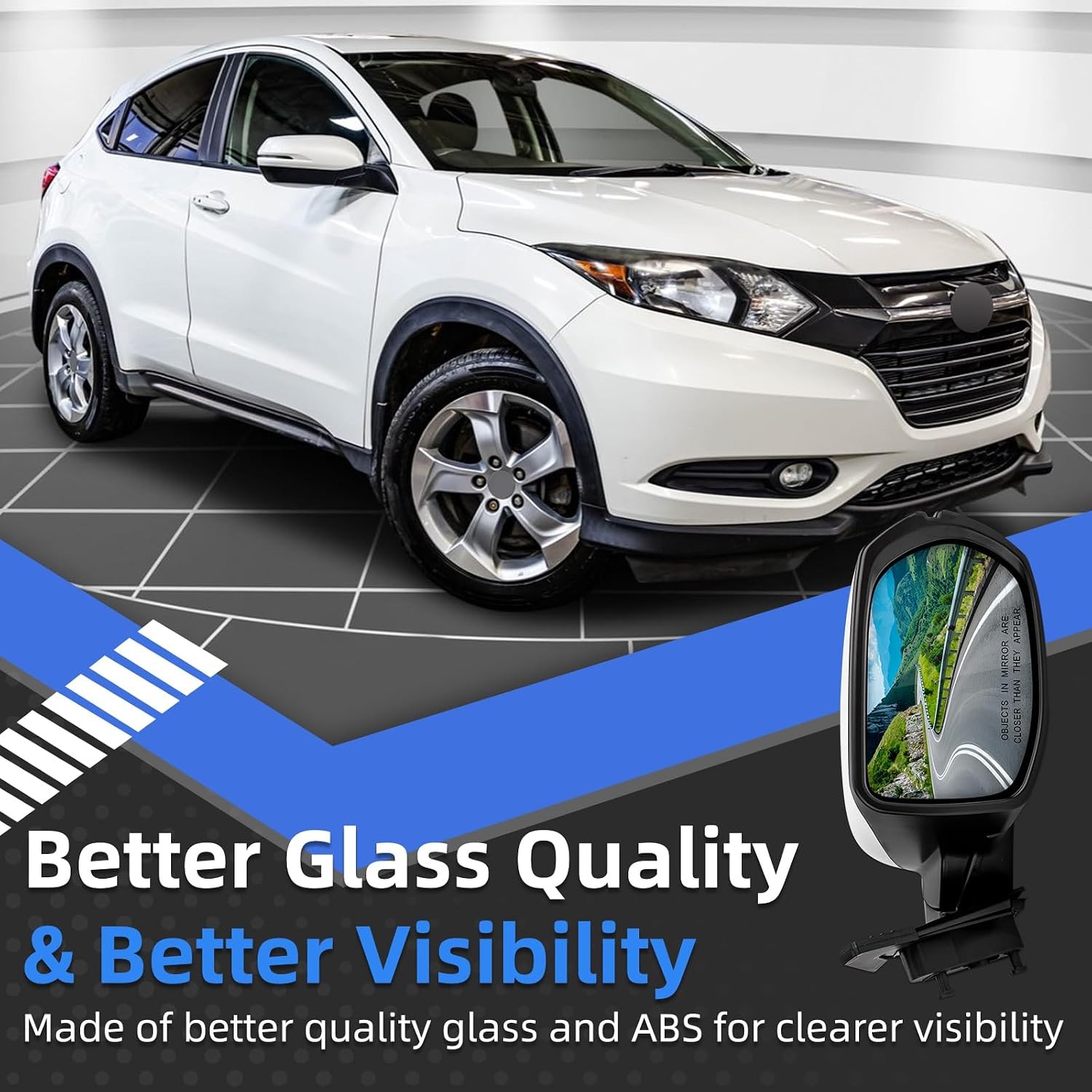 Right Passenger Side Rear View Mirror Replacement for Honda HR-V HRV 2016-2022 –