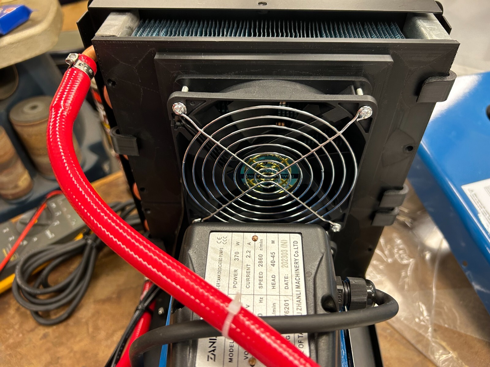 Tig Welder Torch Machine Water Cooling System 10L QUIET FAN CONVERSION