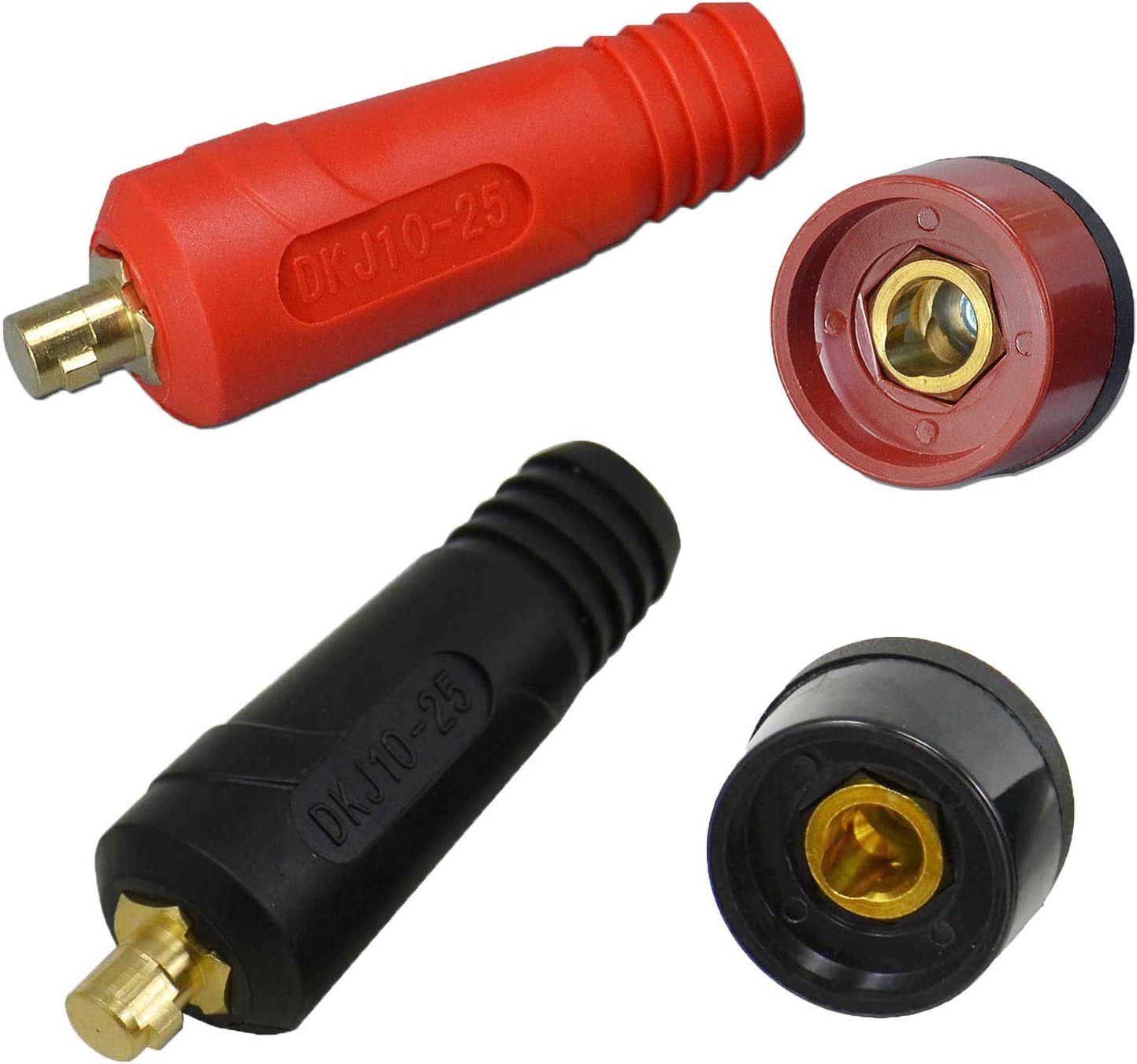 TIG Welding Cable Panel Connector Plug & Socket Set DKJ10-25 & DKZ10-25 200Amp w