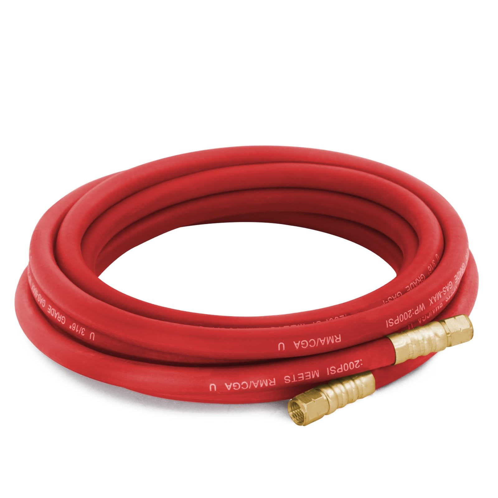 AWLOLWA Turbo Style 0386-1090 Ah-12 Hose Acetylene, “A” 12.14 feet, Red