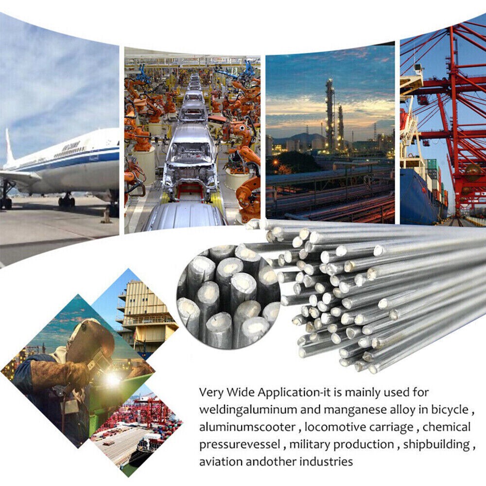 500X 1.6mm*50cm Easy Melt Aluminum Welding Rods Low Temperature Wire Brazing Rod