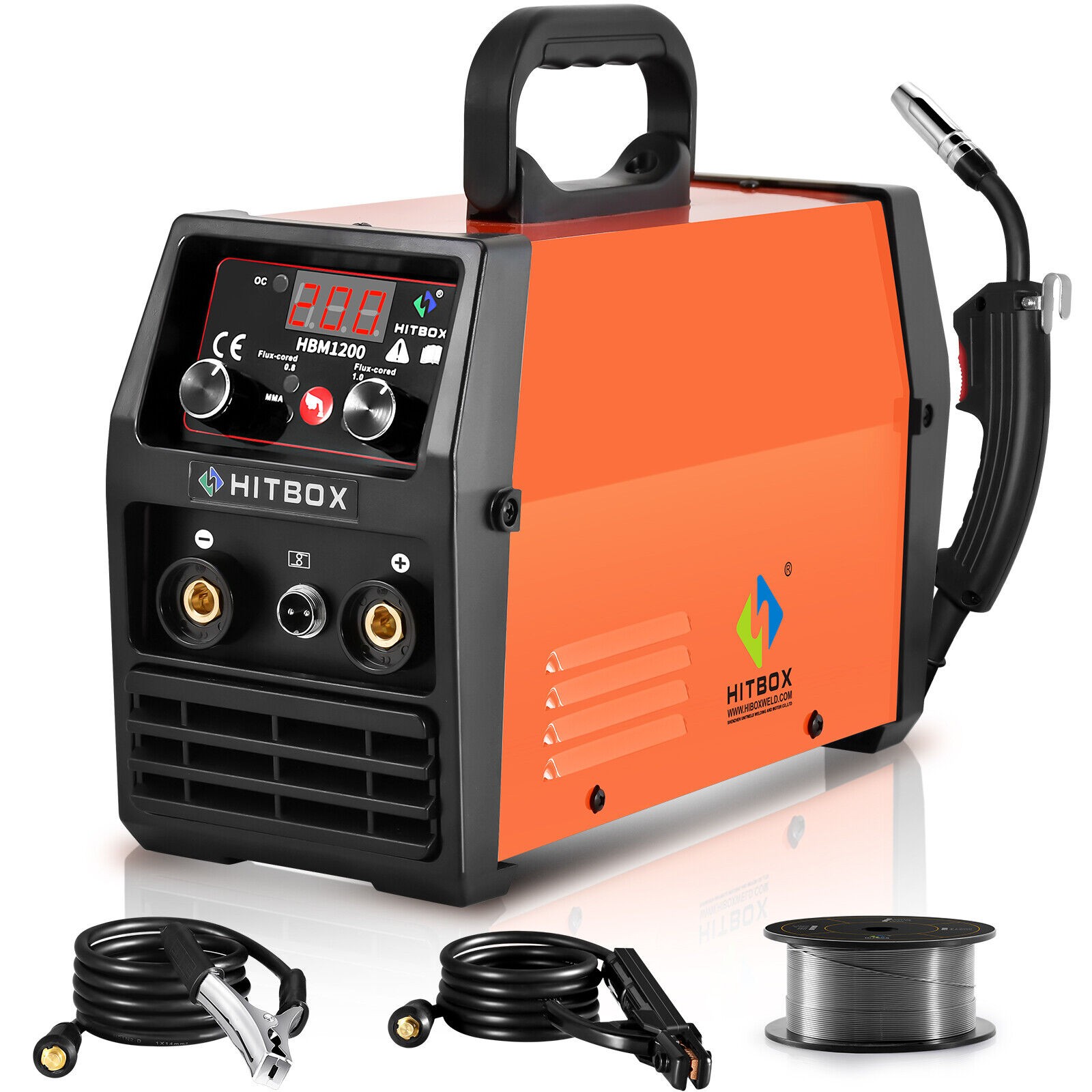 HITBOX 4 IN 1 Flux MIG Stick Lift TIG Welder Spool Gun Welding Machine 110V/220V