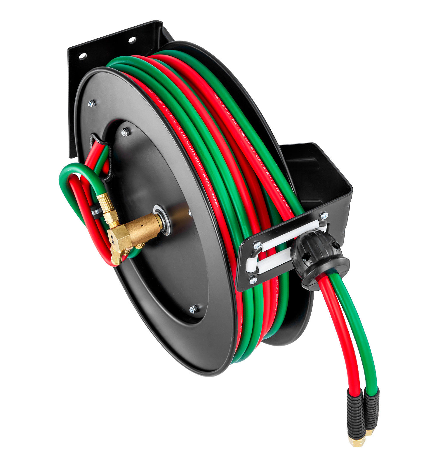 Retractable Welding Hose Reel 1/4 in x 50FT Oxygen Acetylene Rubber Hose T Grade