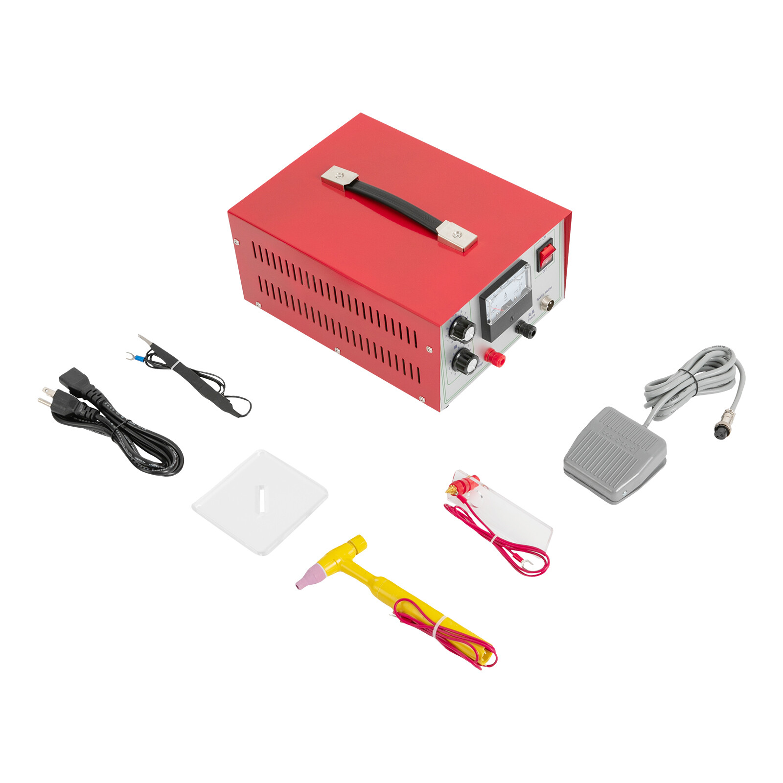 50A Jewelry Spot Welding Machine Handheld Pulse Sparkle Spot Welder Gold Silver