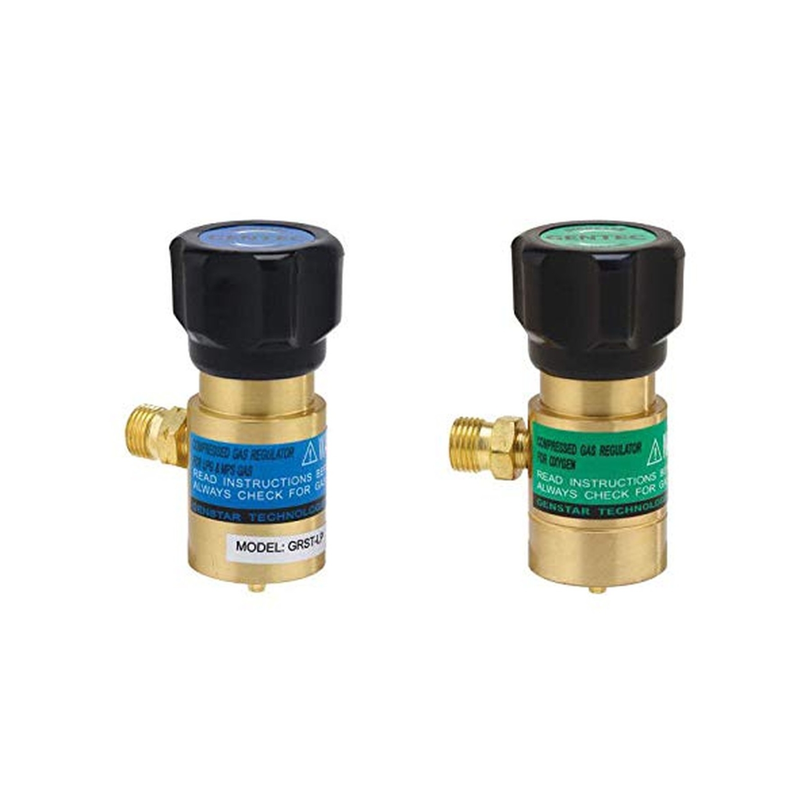 Set of Gentec GRST-LP and GRST-X Little Torch Regulators for Disposable Tanks