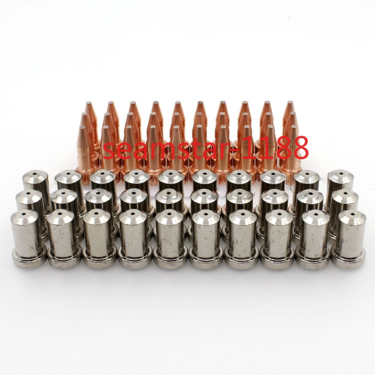 60pcs Plasma Electrode Tips 33366XL Nozzle Tips 33369 50A for PT-23 PT-27 Torch