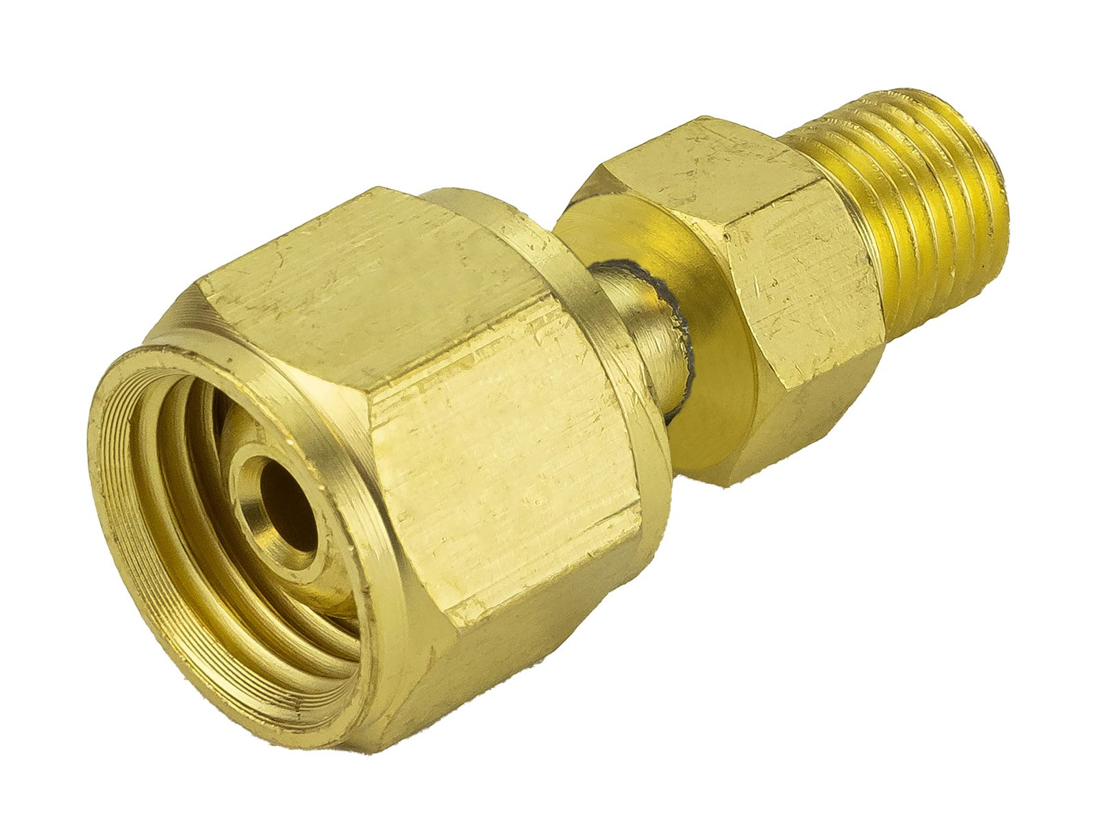 Oxygen Regulator Torch to Hose Adaptor 9/16″18RH to 3/8″24RH Size B A