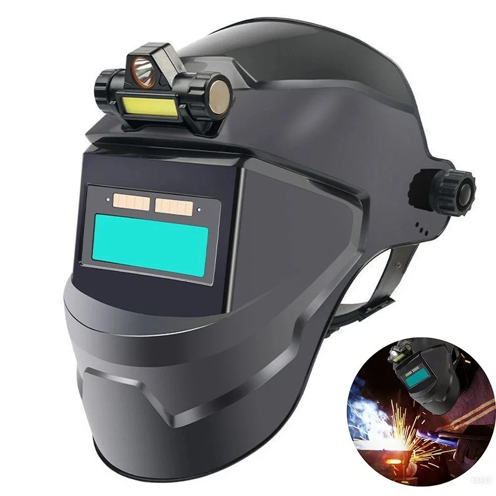 New Welding Helmet Solar Powered Auto Darkening – Large View, True Colors