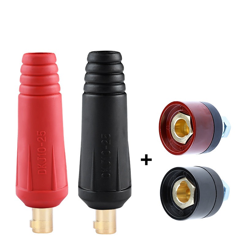 Copper DKJ Male Female Cable Connector Welder Quick Fitting Socket Plug Welding