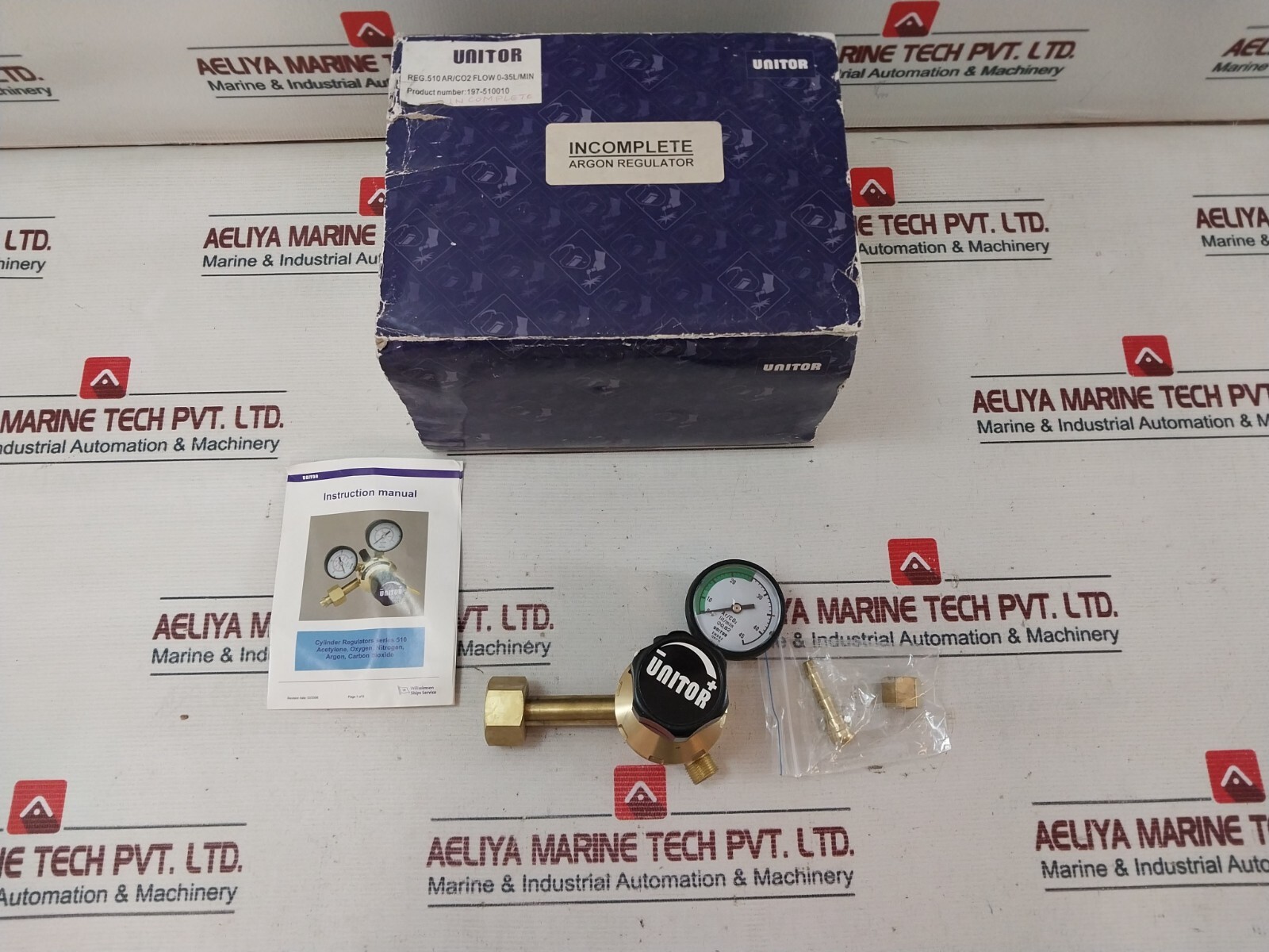 Unitor Reg.510 AR/CO2 Pressure Regulator 197-510010 Class 0 Series 510