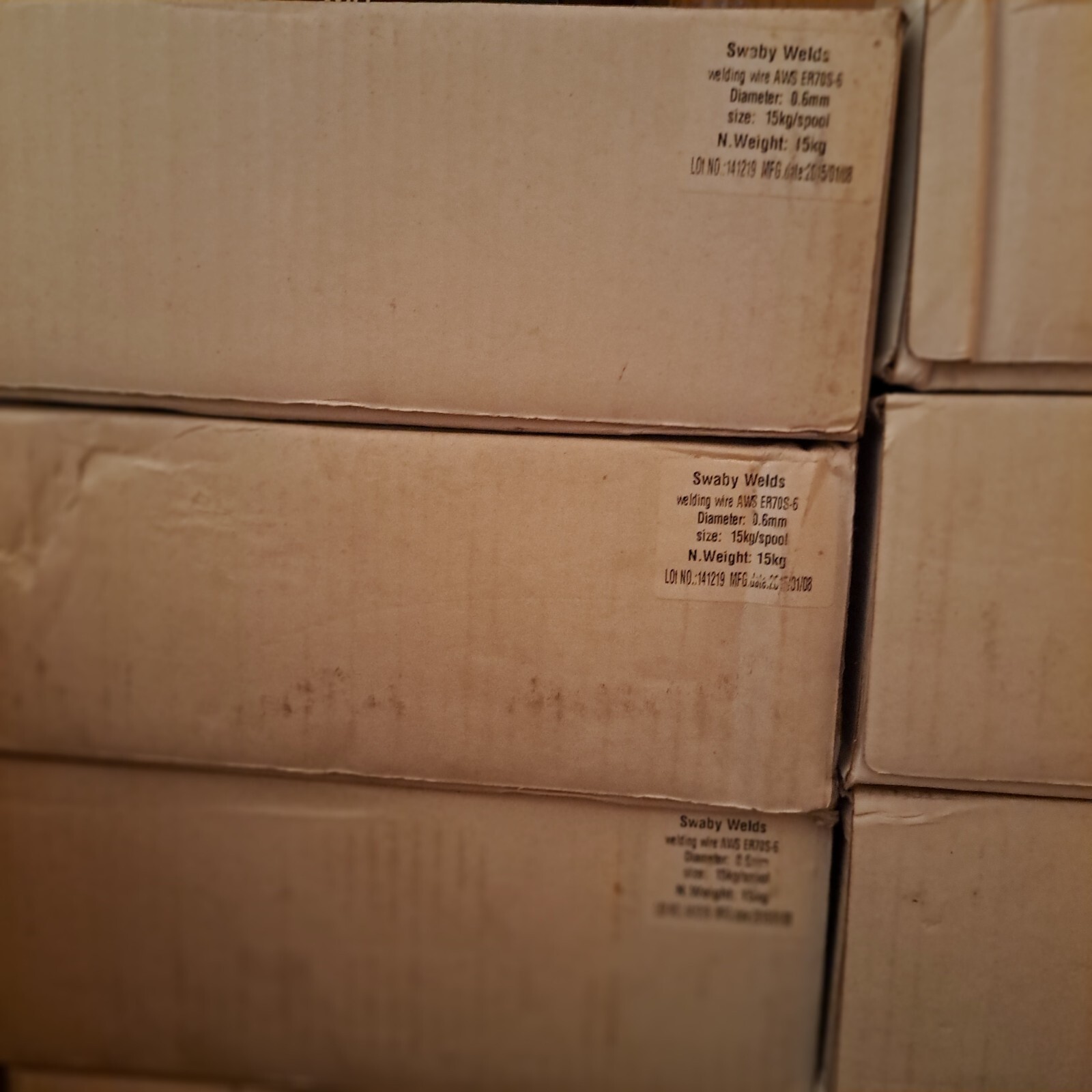Carbon Steel Welding Wire ER70S-6, .023″/ 0.6mm, 33 lbs / 15 kg Spool in Box