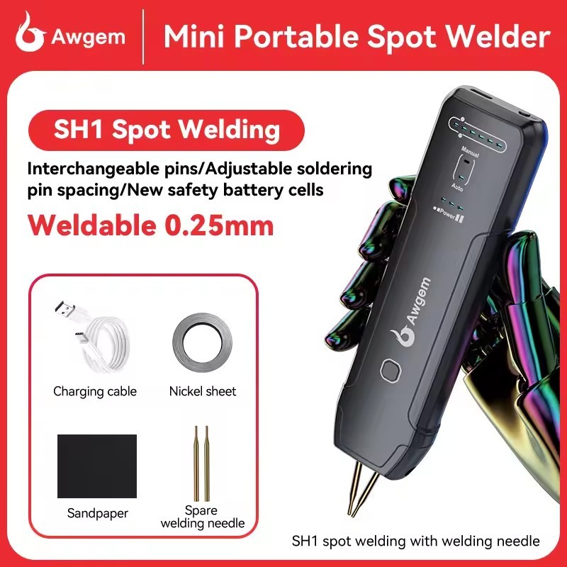 Portable Spot Welder Handheld Welding Machine 18650 Battery Pack / Nickel Strip