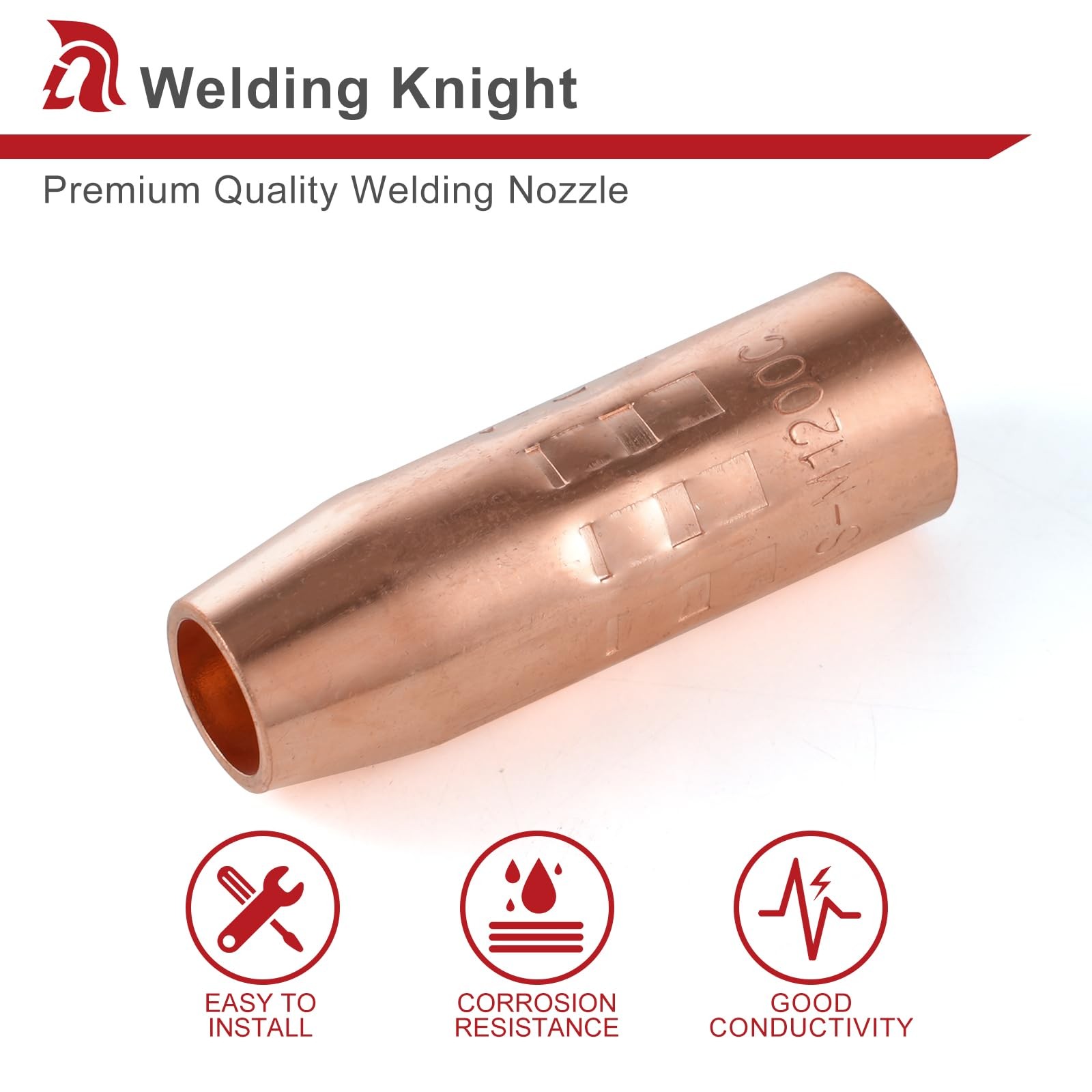 2 PCS MIG Welding Nozzle NSM1200C 1/2 Inch Orifice For Miller MDX100 Gun