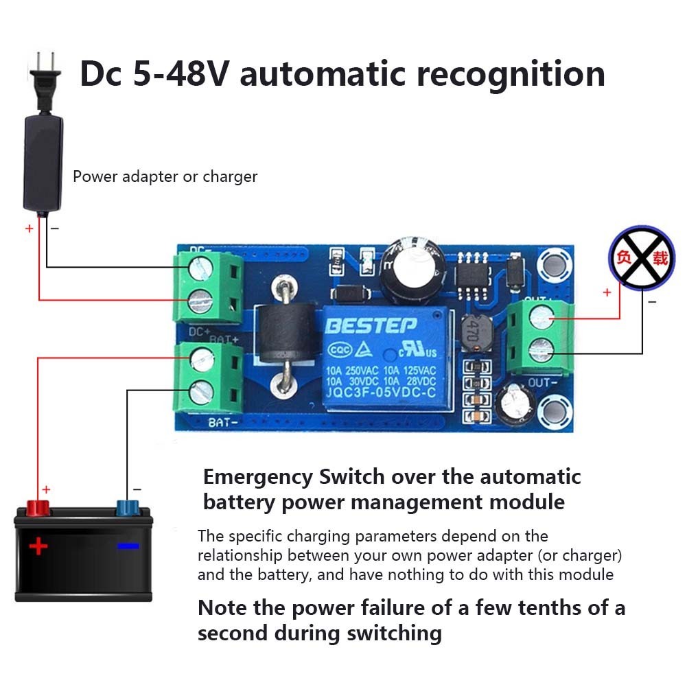 YX850 Power Failure Automatic Switching Standby DC 5V-48V High Quality
