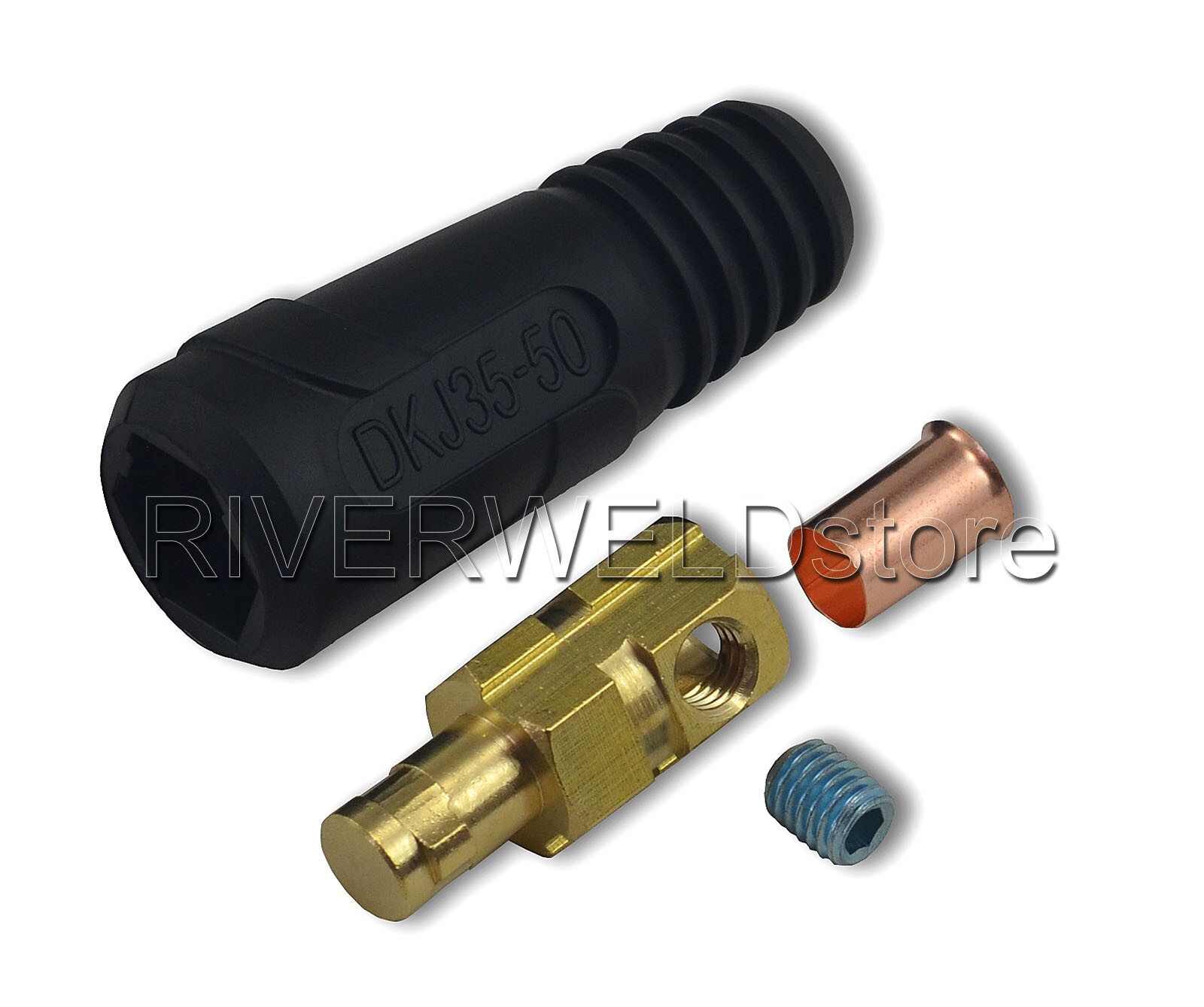TIG Welding Cable Panel Connector-Plug DKJ35-50 315Amp Dinse Quick Fitting 2pcs