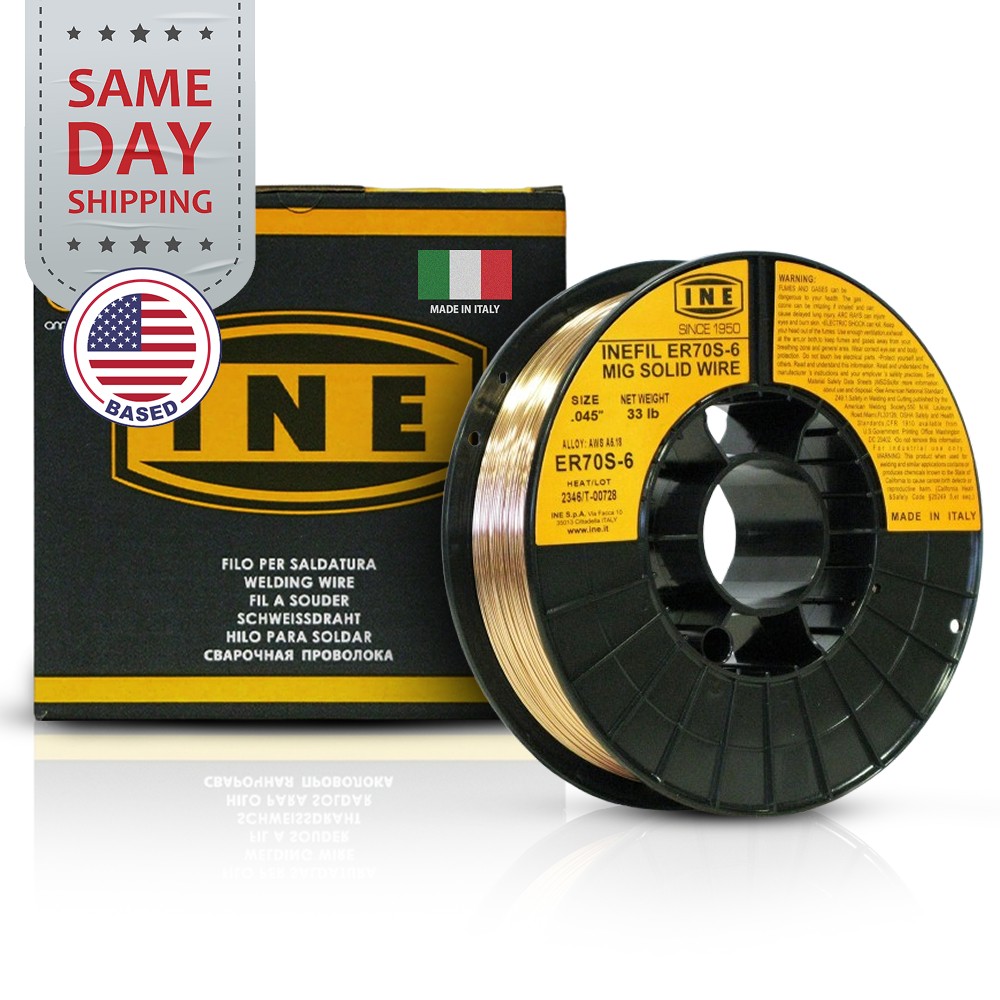 INEFIL ER70S-6 .045-Inch on 33-Pound Spool Carbon Steel Mig Solid Welding Wire
