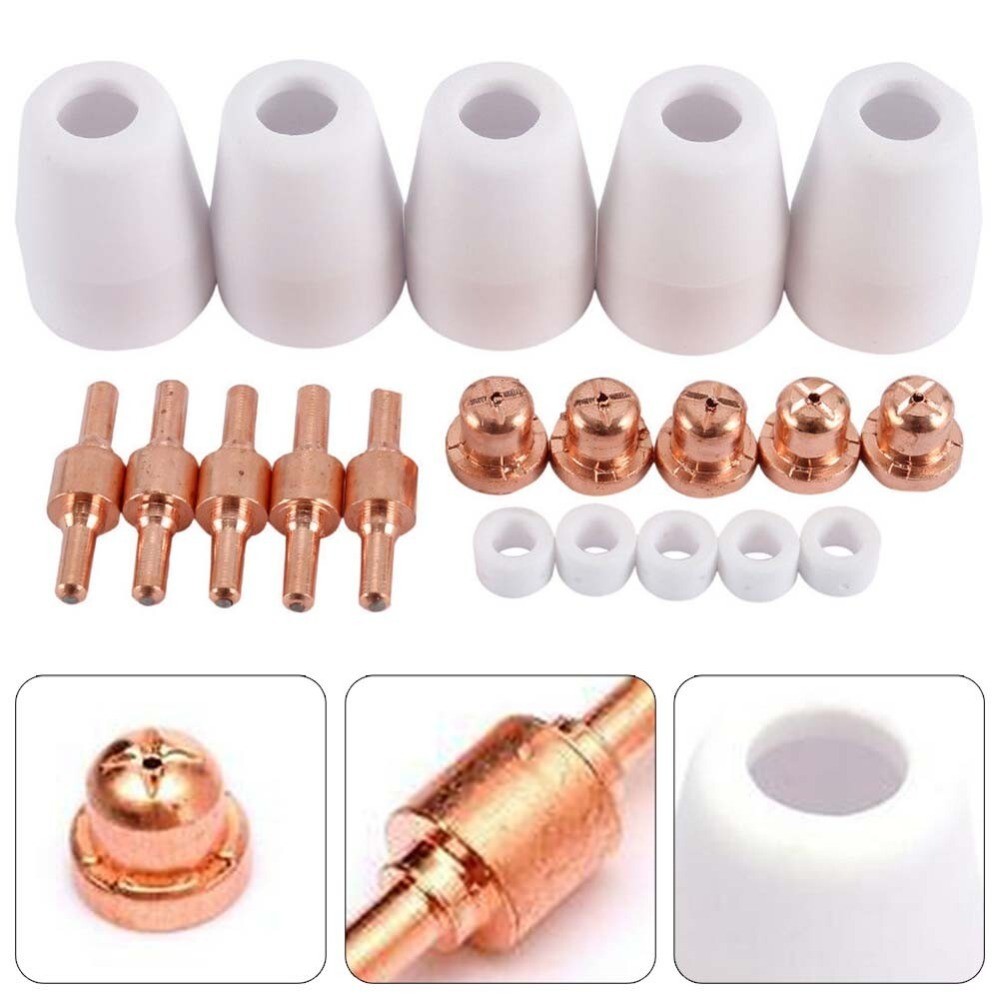 20pcs Tips Nozzles PT-31 CT312 CUT40/50 Plasma Cutter Cutting Torch Consumables