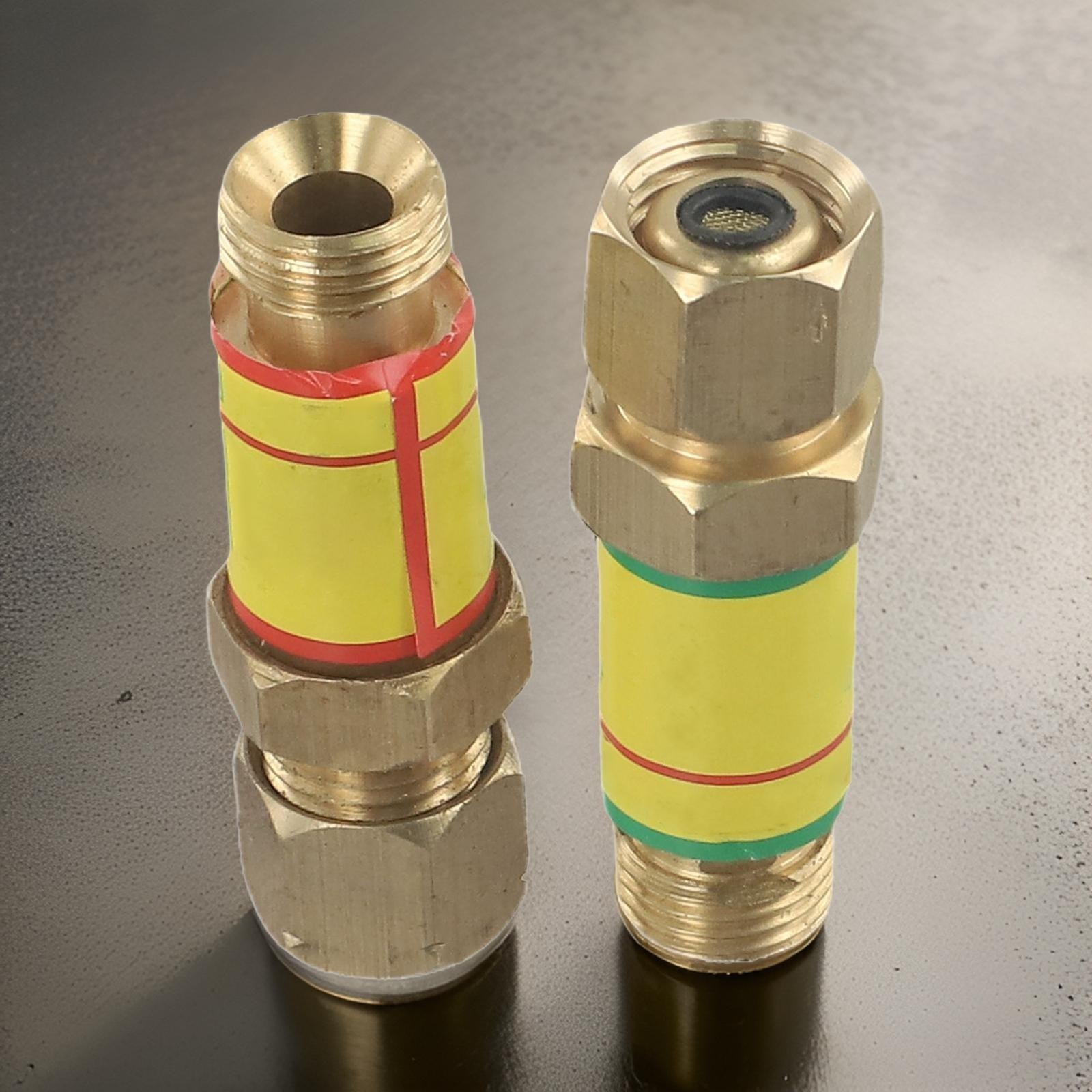 1 Pair Oxygen Acetylene Check Valve Flashback Arrestor M16*1.5 For Cutting Torch
