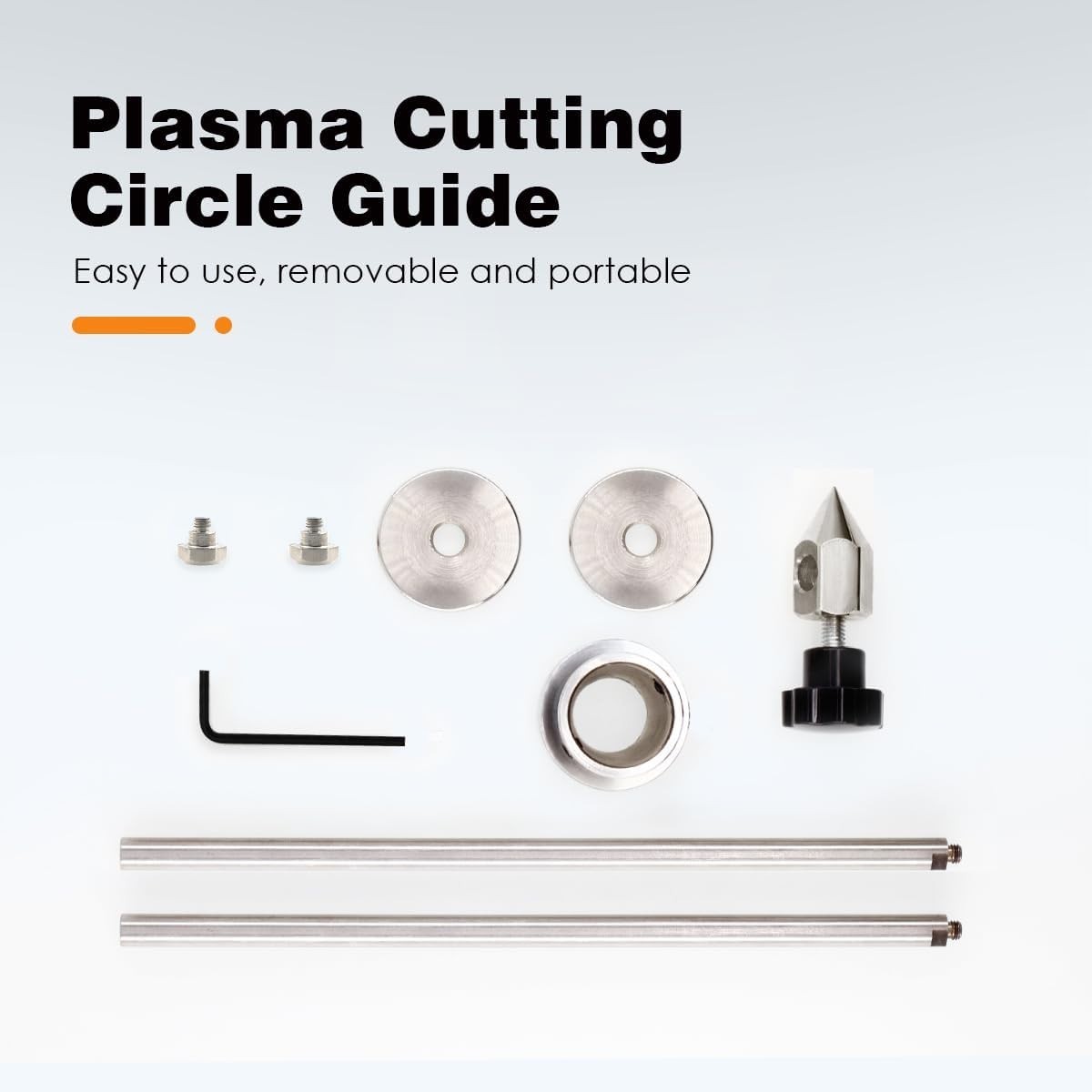AG-60 Plasma Cutter Roller Guide with Detachable Compass Arm for Precision Cuts