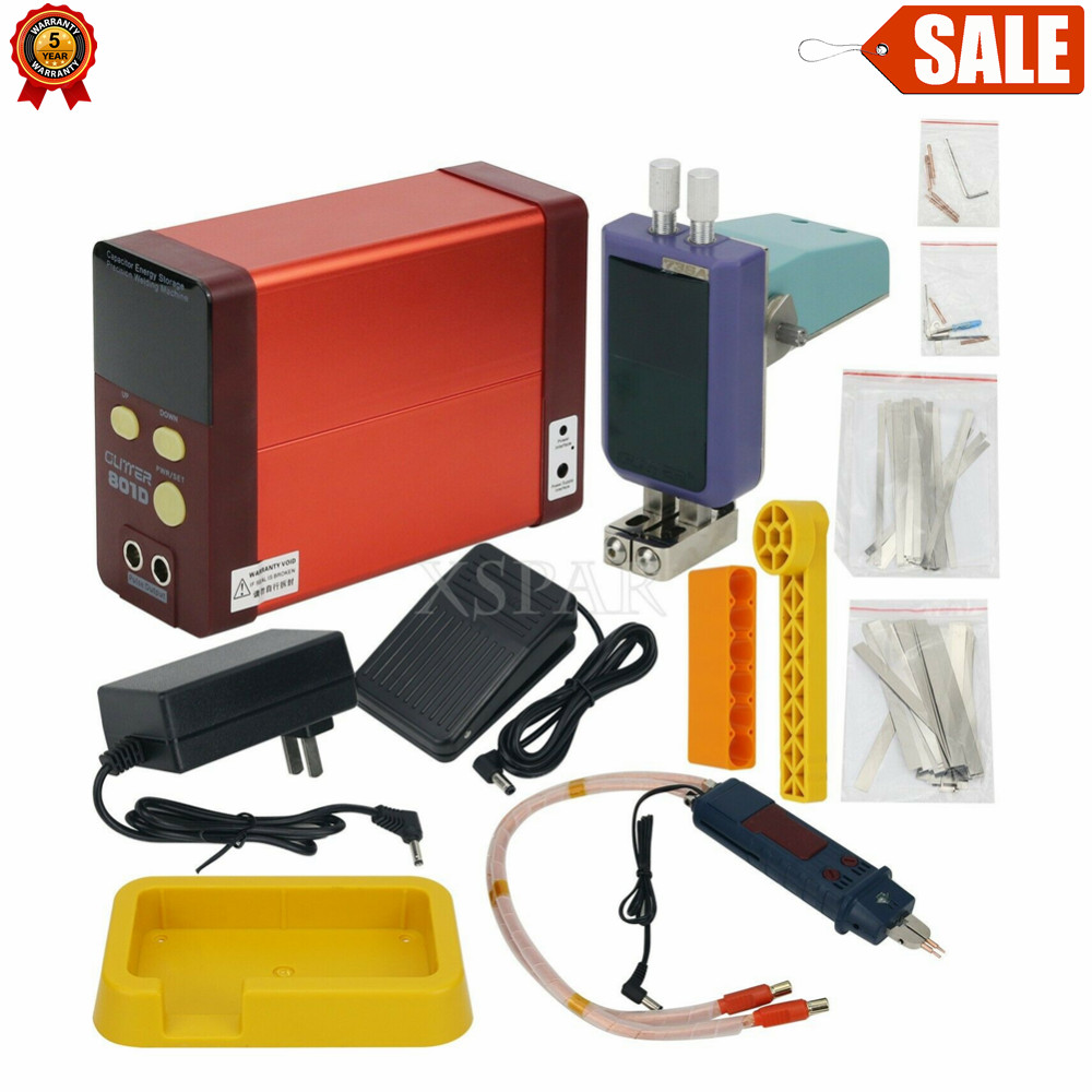 801D Spot Welder Welding Machine Automatic & Pedal Modes Swing Arm Welding Pen