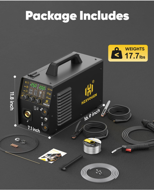 250Amp 2T/4T Gas Gasless MIG / LIFT-TIG/SPOT/Stick MIG Welder for Aluminum,steel