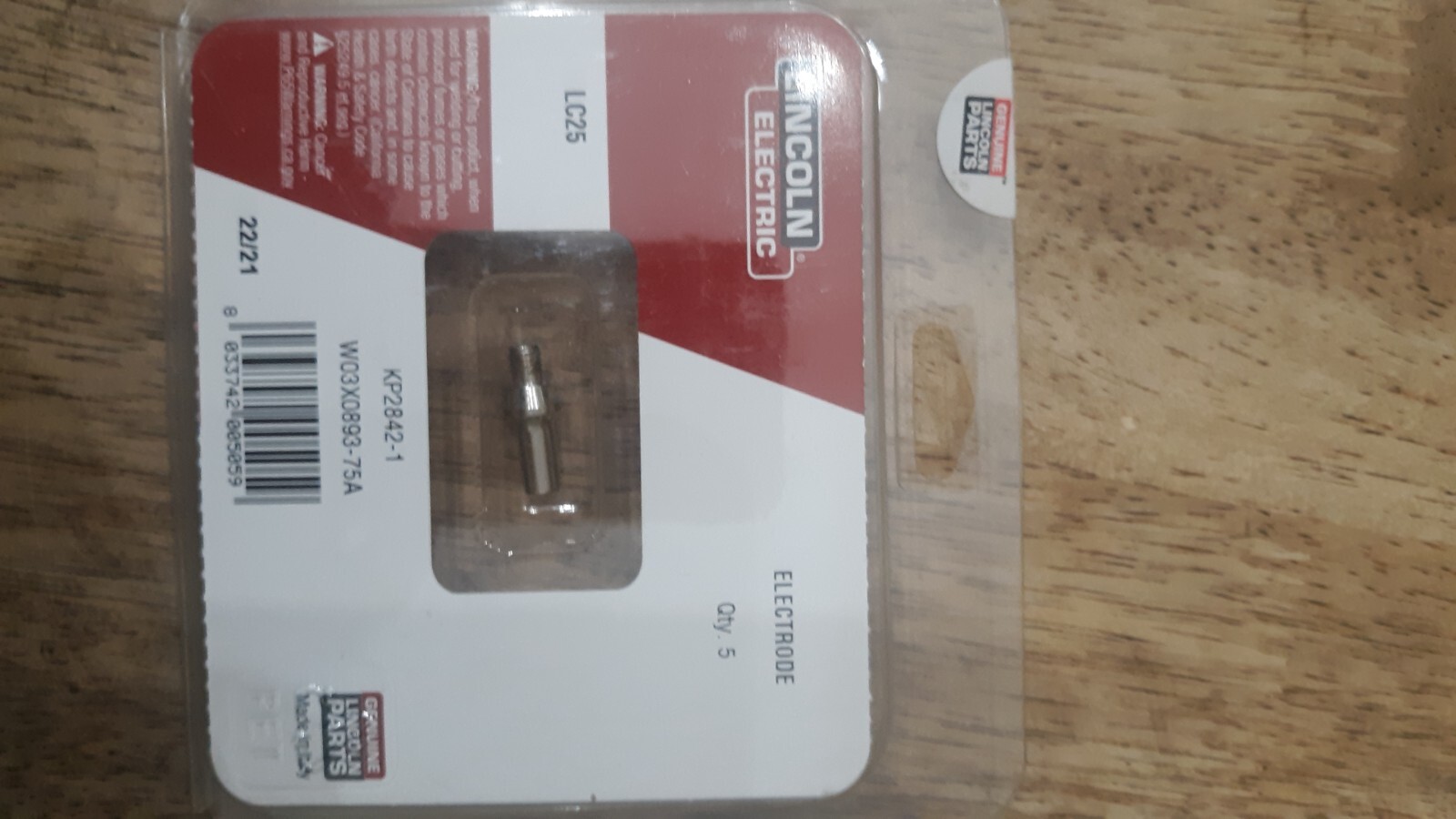Lincoln Electric LC25 Electrode Kp2842-1 5Pk