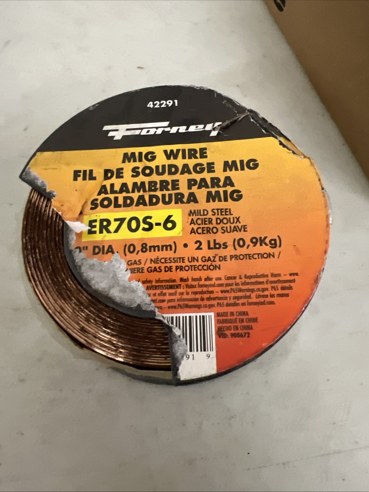 Forney MIG Welding Welder Wire Mild Steel Spool 2lbs ER70S-6 .030″ Dia 42291 NEW