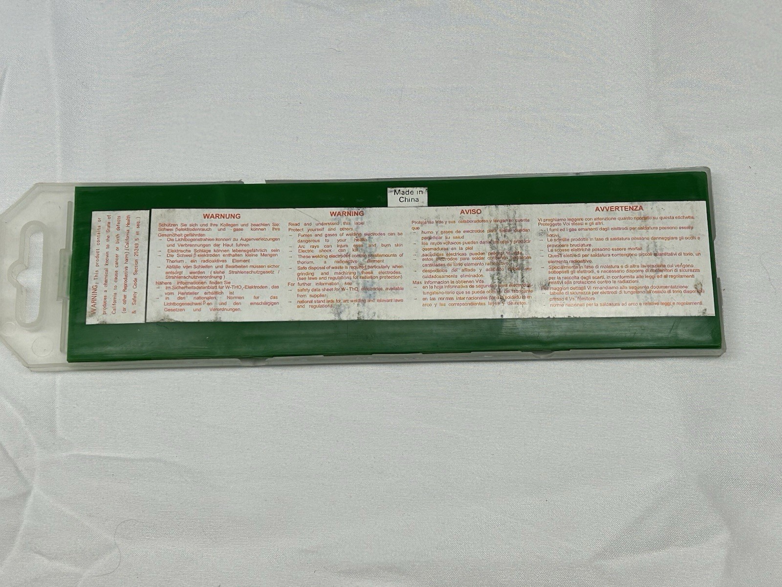 Radnor Welding Products Tungsten Electrodes Pure EWP 3/32 x 7″ 10 pcs 64001952