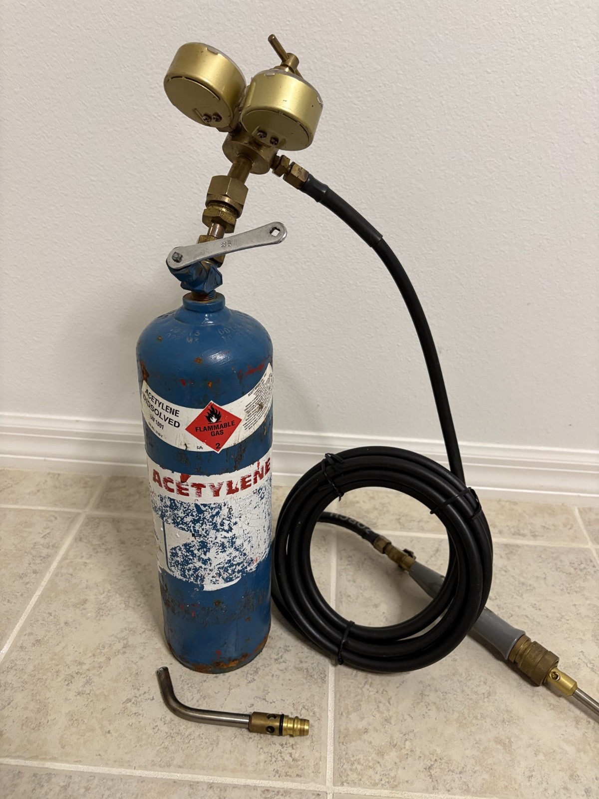 Turbo Torch Set ZORCH Torch & Regulator, Acetylene Tank Hose
