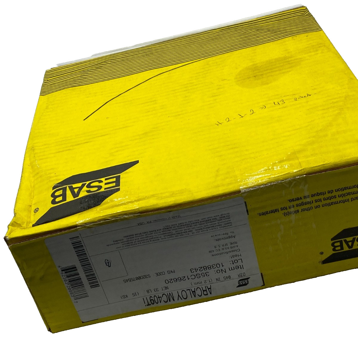 ESAB ARCALOY MC409Ti WELDING WIRE .045″ (1.2 mm) 33LB (15 KG) SPOOL 35SC126620