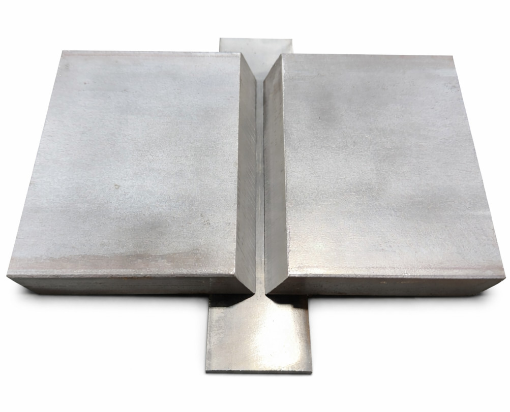 1″ Weld Qualification Test Plate Couponss for AWS D1.1 w/ Back Strip-Assembled