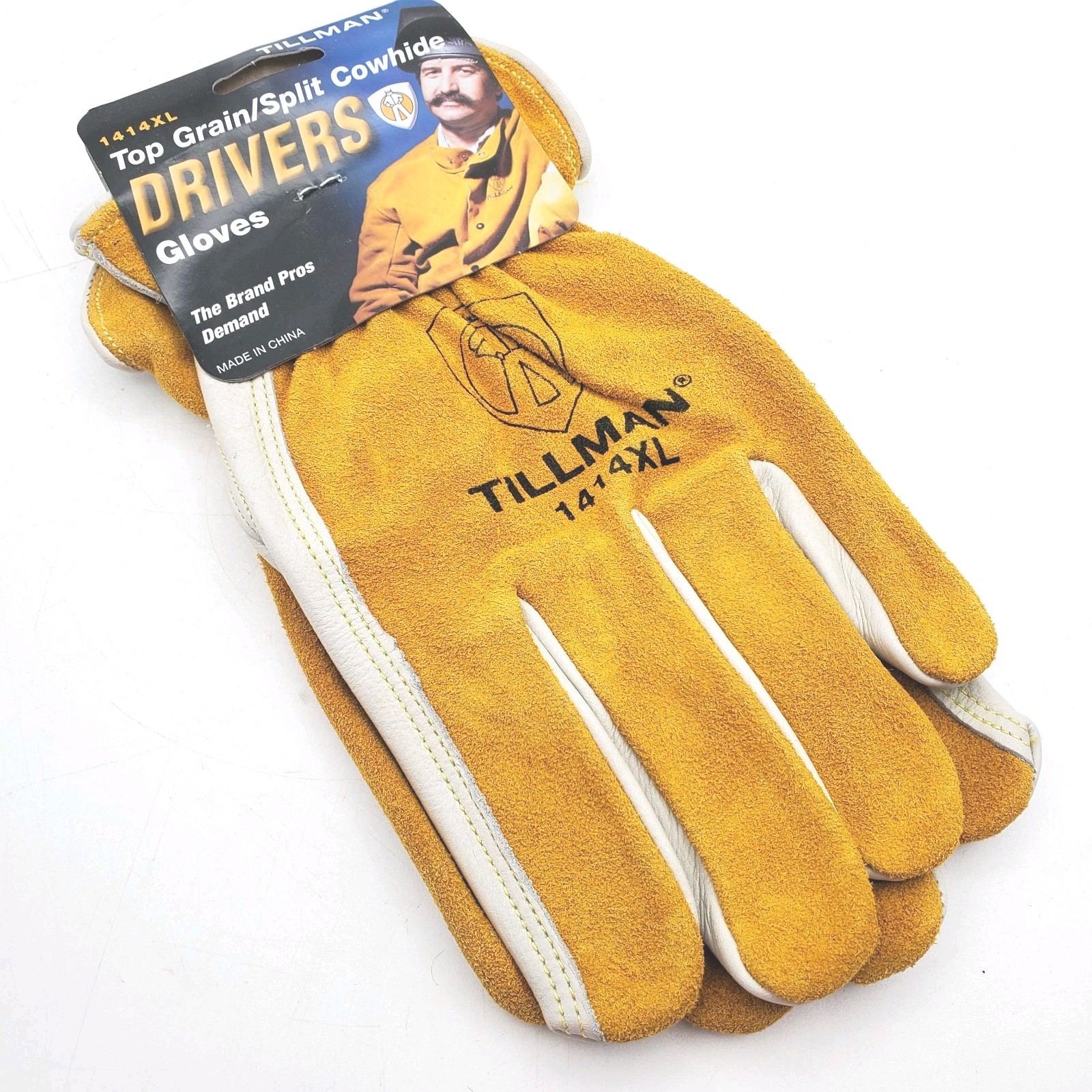 Tillman 1414 Top Grain/Split Cowhide Drivers Gloves XL