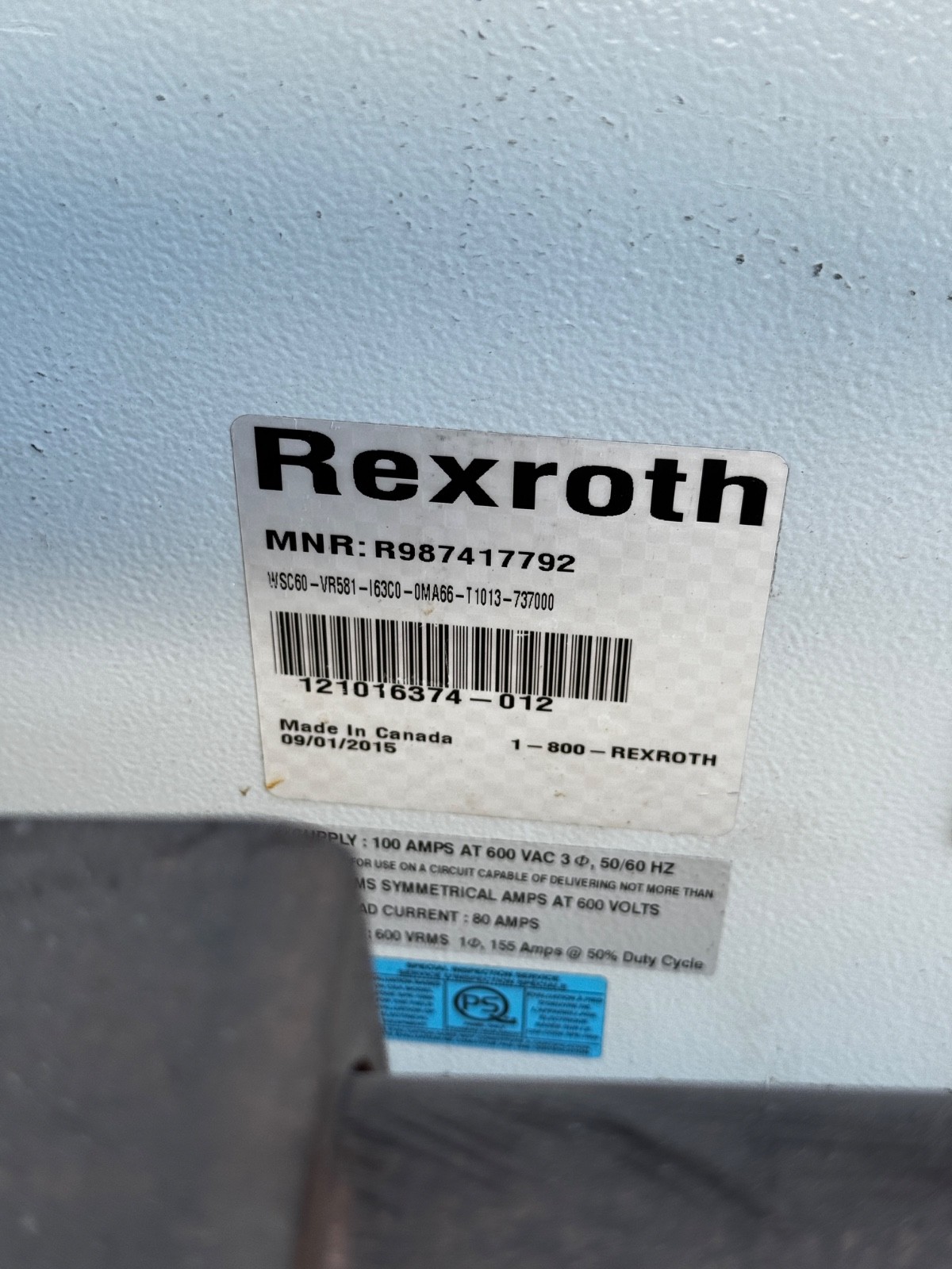 CENTERLINE CFSPIE-020-040-219 Pinch-Type Weld Gun with Rexroth Control Cabinet