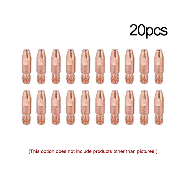 20pcs For Binzel 23KD 140.0005 MIG/MAG Welding Troches Contact Tip M6x28x0.6mm