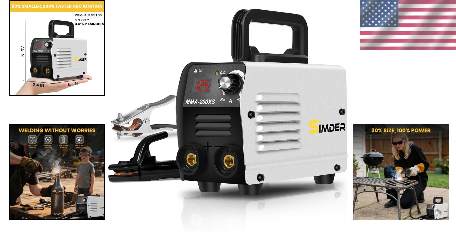 Mini Metal Stick Welding Machine Portable IGBT Inverter 110V DIY Repair