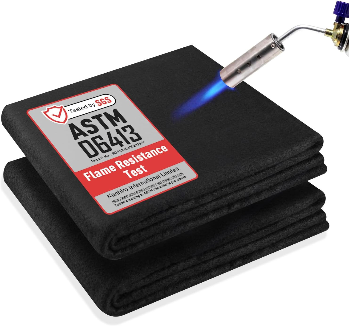Carbon Felt Welding Blanket Fireproof – 2 Packs 20″ X 36″ Heat Resistant Fabric