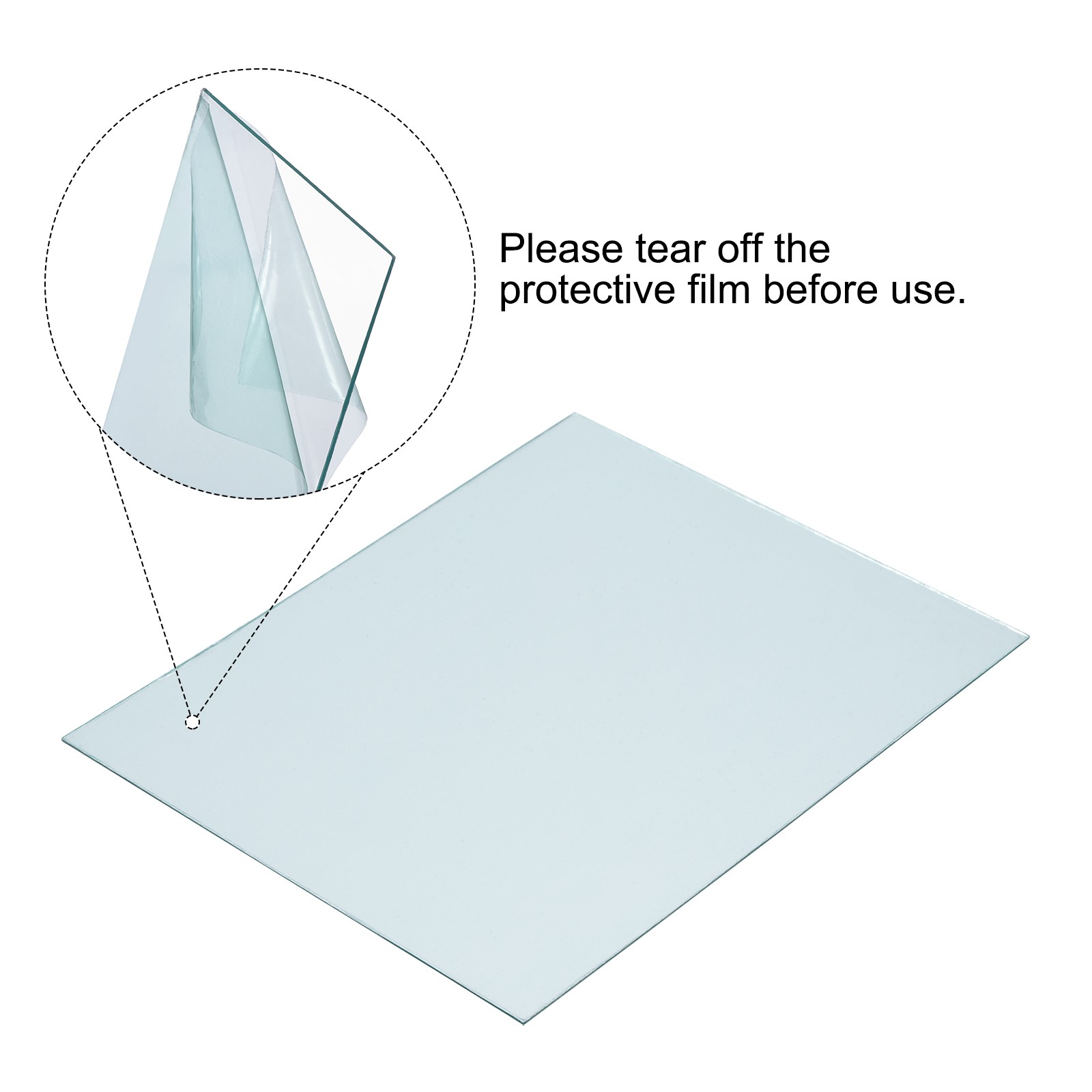10Pcs 4.3″x3.5″ Welding Protection Len Transparent Protective Right Angle Clear