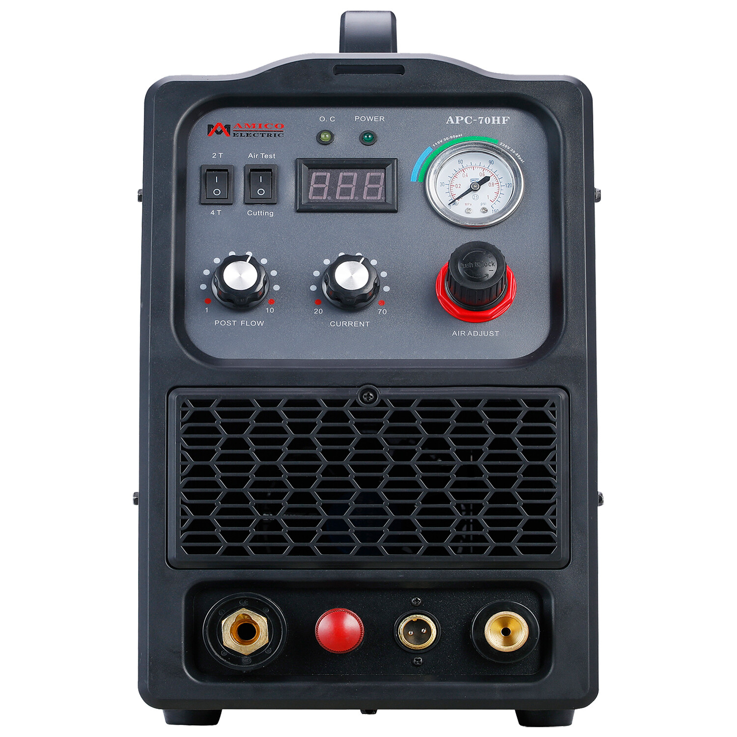Amico APC-70HF, 70 Amp Non-touch Pilot Arc Plasma Cutter Cutting 80% Duty Cycle