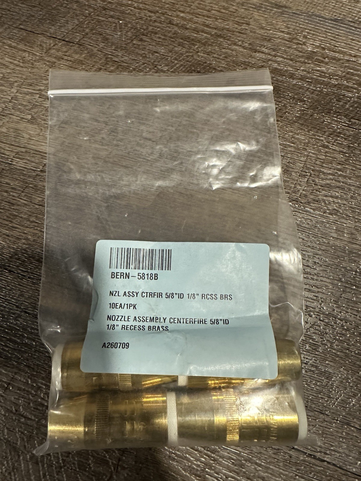 Bernard N-5818B Nozzle,Centerfire,1/2 In