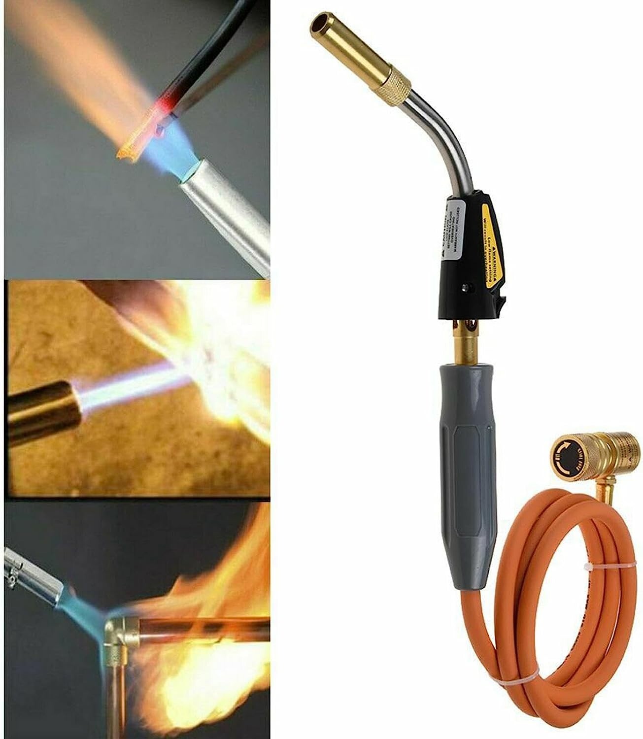 Pro Mapp Propane Self-Igniting Gas Welding Torch Stainless Steel Head W/5ft Hose