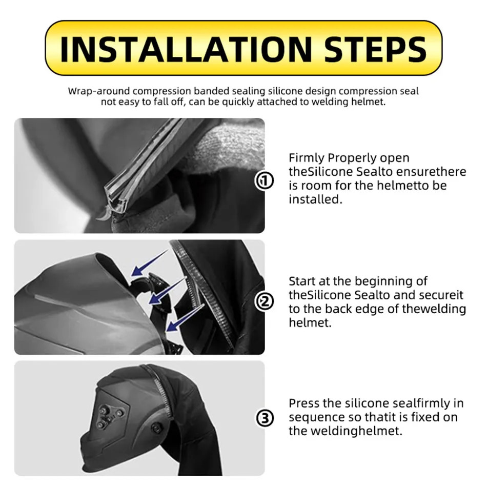 Head Wrap Easy Installation Anti-burn Anti-backlight Interference Welding Cap