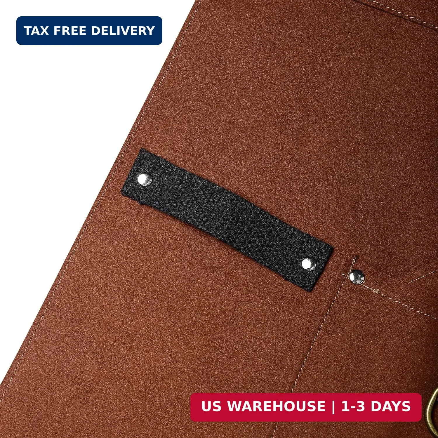 Flame Retardant And Waterproof 6 Pockets Leather Tool Apron for Outdoor Woodwork